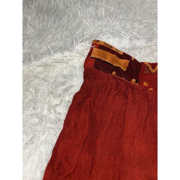 Southwest Indian Foundation Women’s Sz. L Deep Copper Detailed Waist Pants. - Picture 5 of 10